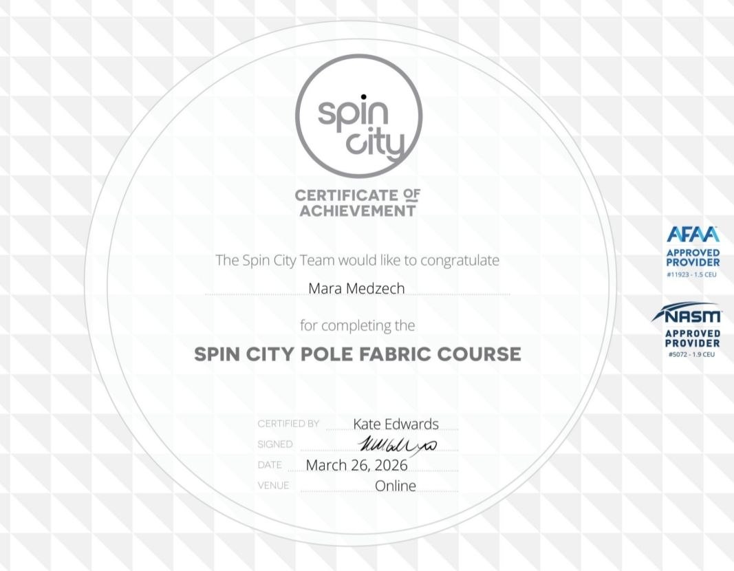 spin city pole fabric